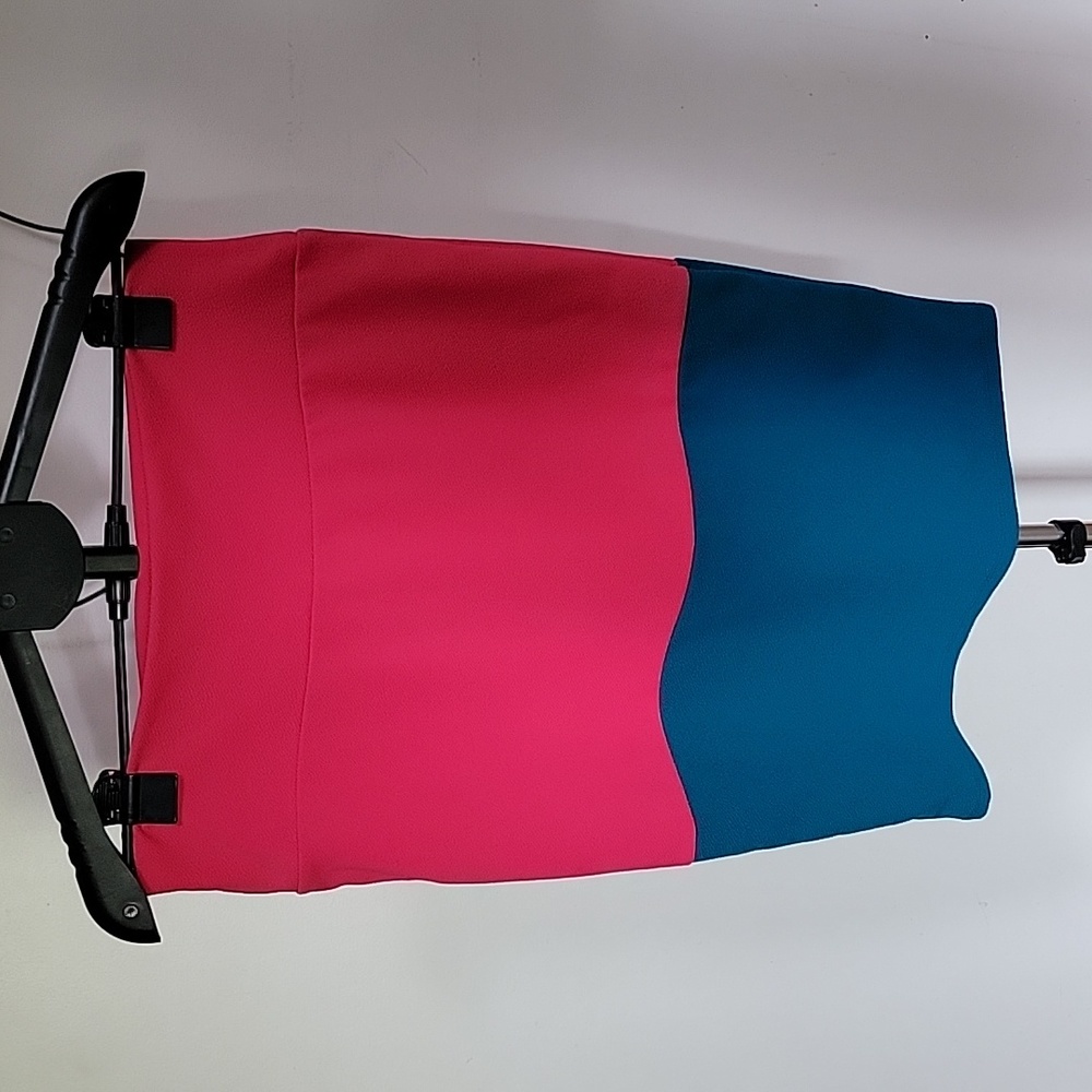 Women's LuLaRoe Textured Stretch Skirt, Color Pink and Aqua Green, Size XL